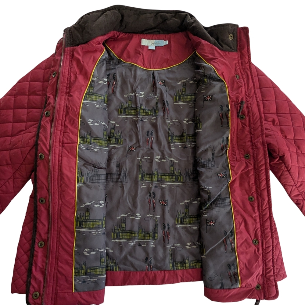 Boden Diamond Quilted Barn Jacket Size 18 - Picture 12 of 13